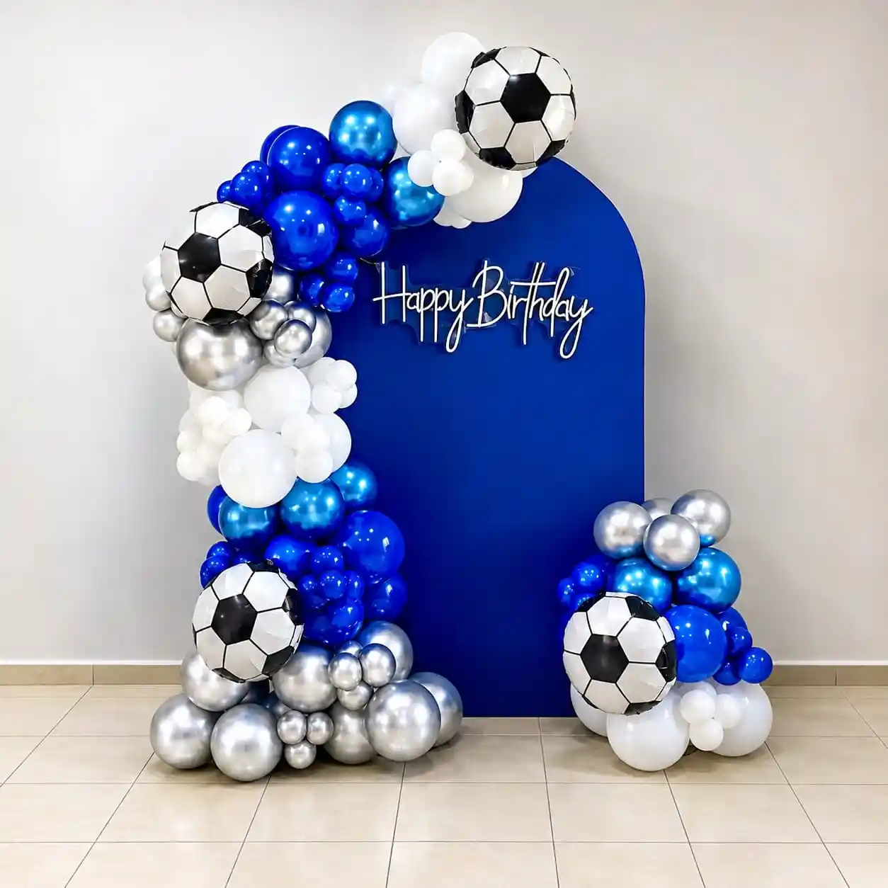 Football Theme Birthday Balloon Arch Decoration